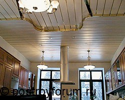 подвесные потолки на кухне
